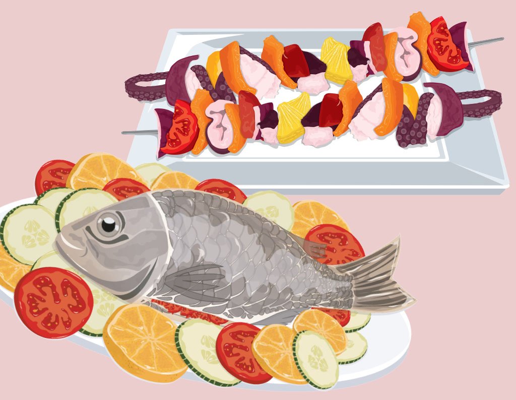 ilustración de coida para el libro "mi Pequeña Chef!